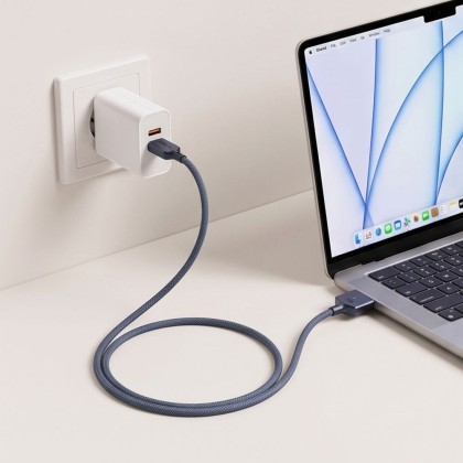 TECH-PROTECT MMC01 ULTRABOOST MAGNETIC MACBOOK CABLE USB-C TO MAGSAFE 3 140W 300CM MIDNIGHT BLUE