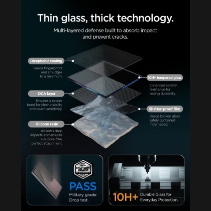 SZKŁO HARTOWANE SPIGEN GLAS.TR EZ FIT PRO AC 2-PACK GALAXY Z FOLD 7 / 8 ULTRA PRIVACY