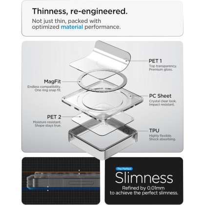 SPIGEN ULTRA HYBRID MAG MAGSAFE GALAXY S26 FE CLEAR/WHITE