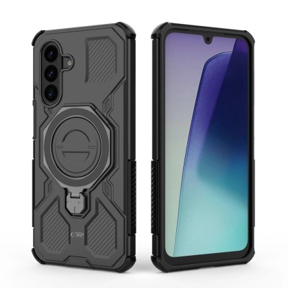 Удароустойчив калъф за Samsung Galaxy А17 / А18 (4G/5G)  от Tech-Protect Tacticstand Magsafe - Matte Black