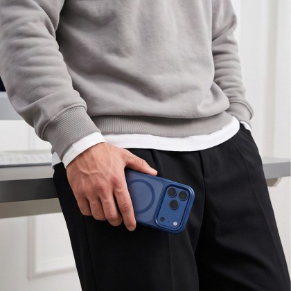 TECH-PROTECT MAGMAT MAGSAFE CC IPHONE 17 PRO / 18 PRO MATTE DEEP BLUE
