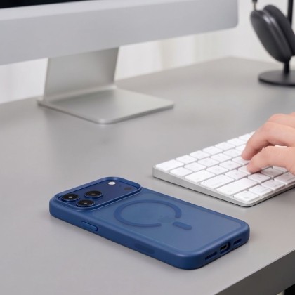 TECH-PROTECT MAGMAT MAGSAFE CC IPHONE 17 PRO / 18 PRO MATTE DEEP BLUE