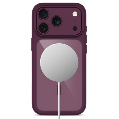 TECH-PROTECT MAGONE MAGSAFE CC + GLASS 2-PACK IPHONE 17 PRO MAX / 18 PRO MAX BURGUNDY/CLEAR
