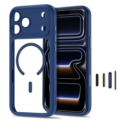 TECH-PROTECT MAGPEAK MAGSAFE CC IPHONE 17 PRO / 18 PRO DEEP BLUE/CLEAR