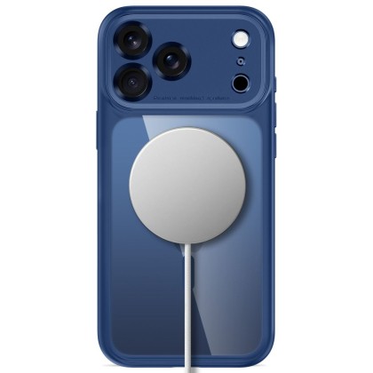 TECH-PROTECT MAGPEAK MAGSAFE CC IPHONE 17 PRO / 18 PRO DEEP BLUE/CLEAR
