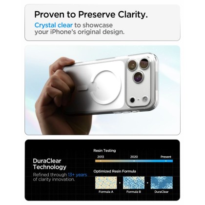 SPIGEN ULTRA HYBRID MAGSAFE IPHONE 17 PRO MAX / 18 PRO MAX CLEAR/WHITE