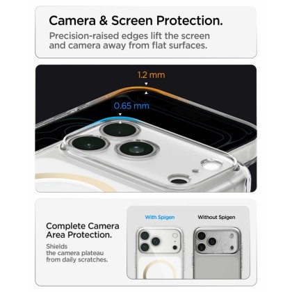 SPIGEN ULTRA HYBRID MAGSAFE IPHONE 17 PRO MAX / 18 PRO MAX CLEAR/GOLD