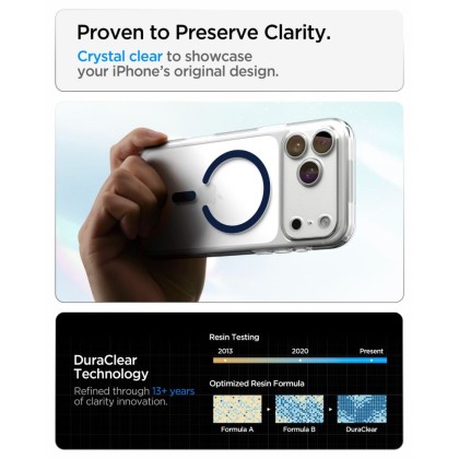 SPIGEN ULTRA HYBRID MAGSAFE IPHONE 17 PRO MAX / 18 PRO MAX CLEAR/DEEP BLUE