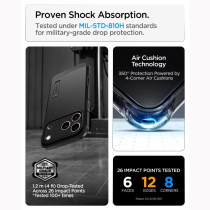 SPIGEN TOUGH ARMOR T MAGSAFE IPHONE 17 PRO MAX / 18 PRO MAX BLACK