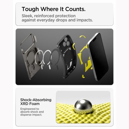 SPIGEN TOUGH ARMOR T MAGSAFE IPHONE 17 PRO MAX / 18 PRO MAX GUNMETAL
