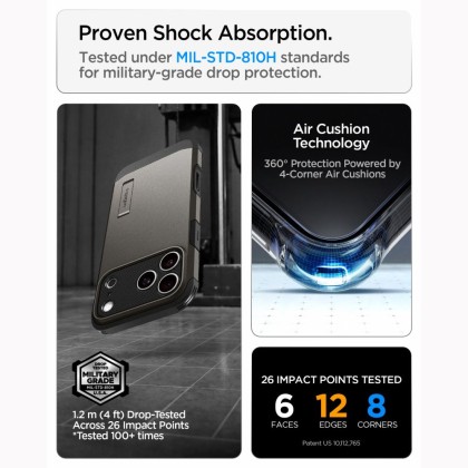 SPIGEN TOUGH ARMOR T MAGSAFE IPHONE 17 PRO MAX / 18 PRO MAX GUNMETAL