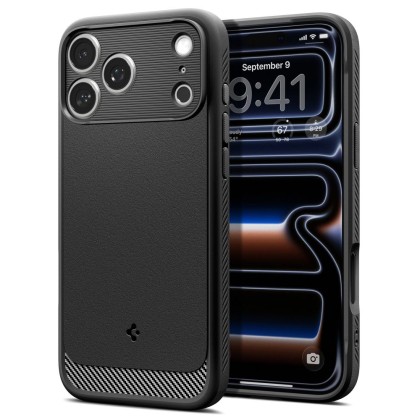SPIGEN RUGGED ARMOR MAGSAFE IPHONE 17 PRO / 18 PRO MATTE BLACK
