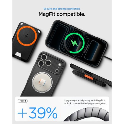 SPIGEN RUGGED ARMOR MAGSAFE IPHONE 17 PRO / 18 PRO MATTE BLACK