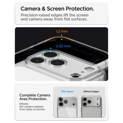 SPIGEN ULTRA HYBRID IPHONE 17 PRO / 18 PRO CRYSTAL CLEAR