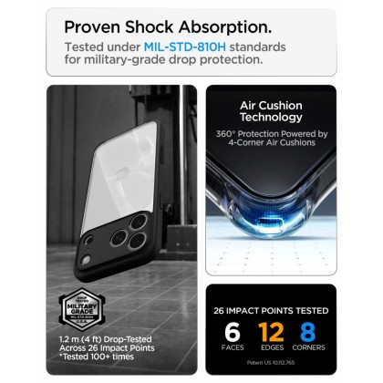 SPIGEN ULTRA HYBRID IPHONE 17 PRO / 18 PRO MATTE BLACK