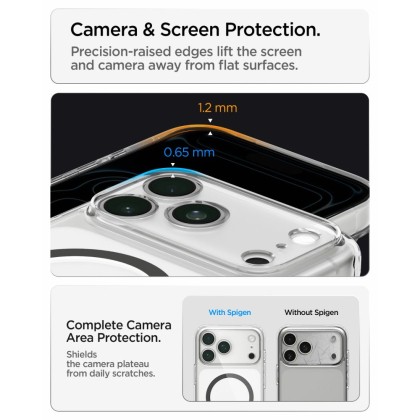 SPIGEN ULTRA HYBRID MAGSAFE IPHONE 17 PRO / 18 PRO CLEAR/GRAPHITE