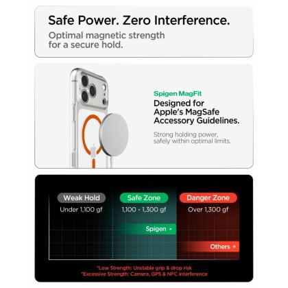 SPIGEN ULTRA HYBRID MAGSAFE IPHONE 17 PRO / 18 PRO CLEAR/ORANGE