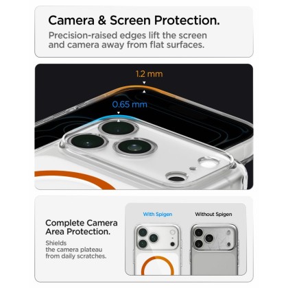 SPIGEN ULTRA HYBRID MAGSAFE IPHONE 17 PRO / 18 PRO CLEAR/ORANGE