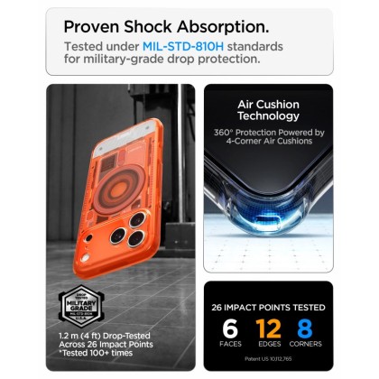 SPIGEN ULTRA HYBRID MAGSAFE IPHONE 17 PRO / 18 PRO C-ONE TANGERINE