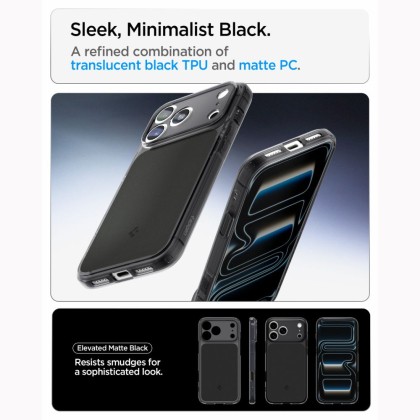 SPIGEN ULTRA HYBRID T MAGSAFE IPHONE 17 PRO / 18 PRO MATTE BLACK