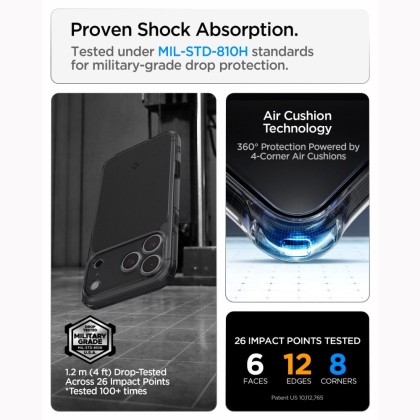 SPIGEN ULTRA HYBRID T MAGSAFE IPHONE 17 PRO / 18 PRO MATTE BLACK