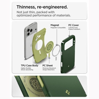 SPIGEN NANO POP HYBRID MAGSAFE IPHONE 17 PRO / 18 PRO AVO GREEN