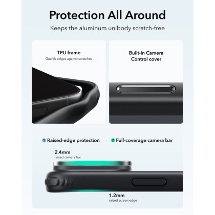 ESR CLASSIC HYBRID KICKSTAND MAGSAFE IPHONE 17 PRO / 18 PRO FROSTED BLACK