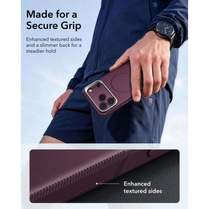 ESR CYBER TOUGH KICKSTAND MAGSAFE IPHONE 17 PRO / 18 PRO DEEP BURGUNDY