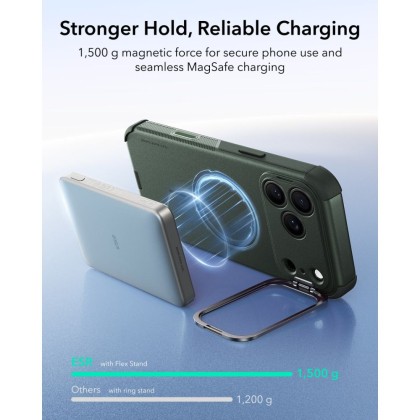 ESR CYBER TOUGH KICKSTAND MAGSAFE IPHONE 17 PRO MAX / 18 PRO MAX GREEN