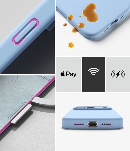 RINGKE SILICONE MAGNETIC MAGSAFE IPHONE 18 PRO MAX LIGHT BLUE