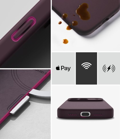 RINGKE SILICONE MAGNETIC MAGSAFE IPHONE 18 PRO MAX BURGUNDY