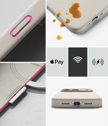 RINGKE SILICONE MAGNETIC MAGSAFE IPHONE 18 PRO STONE