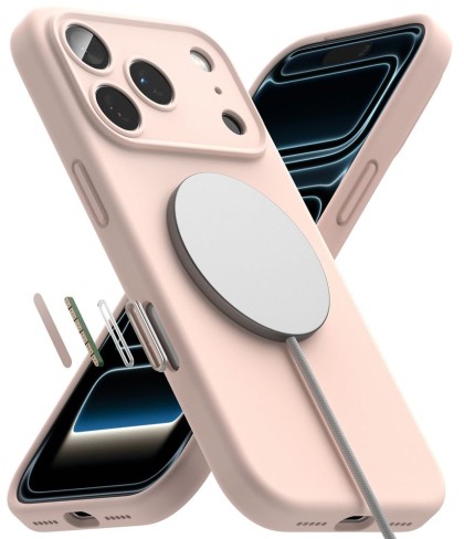 RINGKE SILICONE MAGNETIC MAGSAFE IPHONE 18 PRO PINK SAND