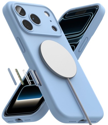 RINGKE SILICONE MAGNETIC MAGSAFE IPHONE 18 PRO LIGHT BLUE