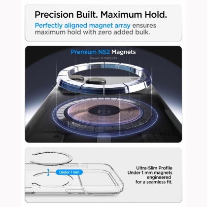 SPIGEN LIQUID CRYSTAL MAGSAFE IPHONE 17 PRO  / 18 PRO CLEAR/WHITE