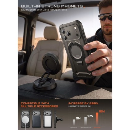 SUPCASE GRIP PRO MAG MAGSAFE IPHONE 17 PRO MAX / 18 PRO MAX BLACK