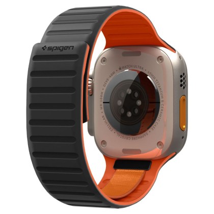 SPIGEN ATHLEX AIR M APPLE WATCH 8 / 9 / 10 / 11 / 12 / SE / ULTRA (44 / 45 / 46 / 49 MM) ACTIVE BLACK/ORANGE
