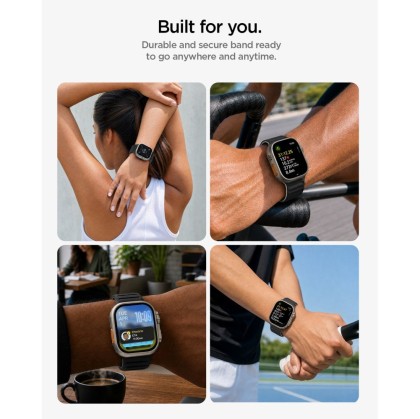 SPIGEN ATHLEX AIR M APPLE WATCH 8 / 9 / 10 / 11 / 12 / SE / ULTRA (44 / 45 / 46 / 49 MM) ACTIVE BLACK/GREY