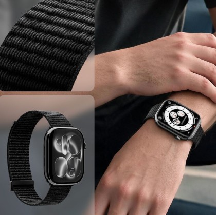 SPIGEN WBF01 BAND APPLE WATCH 8 / 9 / 10 / 11 / 12 / SE / ULTRA (44 / 45 / 46 / 49 MM) BLACK