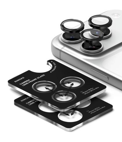 OSŁONA APARATU RINGKE CAMERA FRAME PROTECTOR 2-PACK IPHONE 18 PRO / PRO MAX BLACK