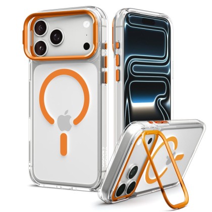 SPIGEN ULTRA HYBRID OPTIK S MAGSAFE IPHONE 17 PRO MAX / 18 PRO MAX CLEAR/ORANGE