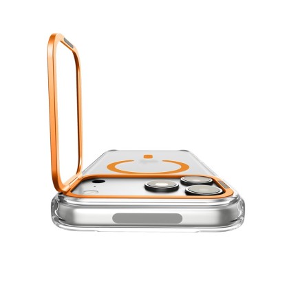 SPIGEN ULTRA HYBRID OPTIK S MAGSAFE IPHONE 17 PRO / 18 PRO CLEAR/ORANGE
