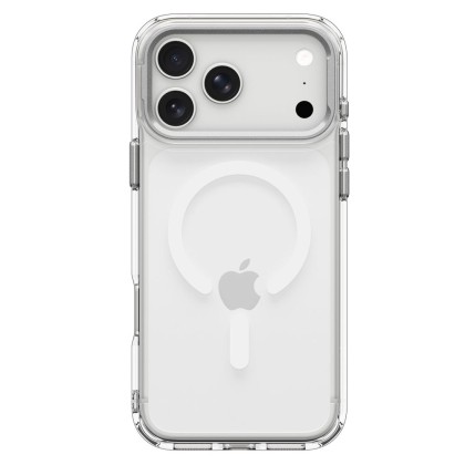 SPIGEN ULTRA HYBRID OPTIK S MAGSAFE IPHONE 17 PRO / 18 PRO CLEAR/SILVER