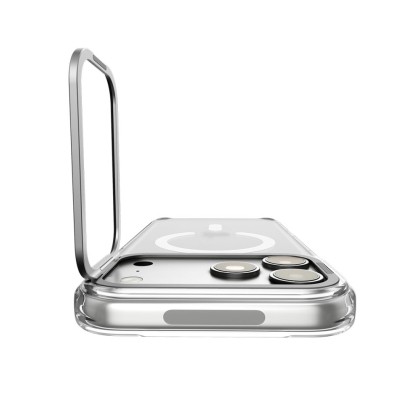 SPIGEN ULTRA HYBRID OPTIK S MAGSAFE IPHONE 17 PRO / 18 PRO CLEAR/SILVER