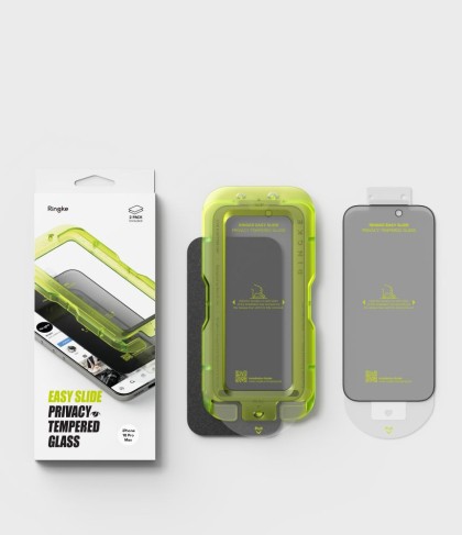SZKŁO PRYWATYZUJĄCE RINGKE EASY SLIDE 2-PACK IPHONE 18 PRO MAX PRIVACY