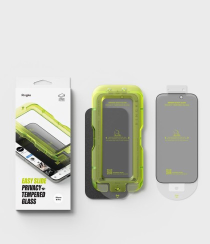 SZKŁO PRYWATYZUJĄCE RINGKE EASY SLIDE 2-PACK IPHONE 18 PRO PRIVACY