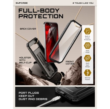 SUPCASE UNICORN BEETLE PRO GOOGLE PIXEL 11 PRO BLACK