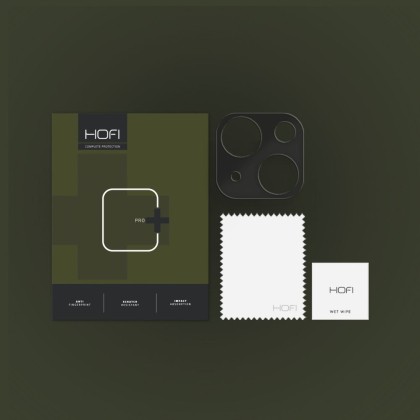 Алуминиев протектор за обектив на камерата на iPhone 14 / 14 Plus от Hofi Alucam Pro+ - Черен