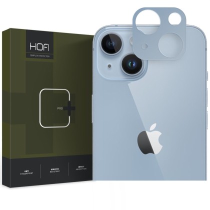 Алуминиев протектор за обектив на камерата на iPhone 14 / 14 Plus от Hofi Alucam Pro+ - Син
