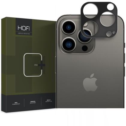 Алуминиев протектор за обектив на камерата на iPhone 14 Pro / 14 Pro Max от Hofi Alucam Pro+ - Черен